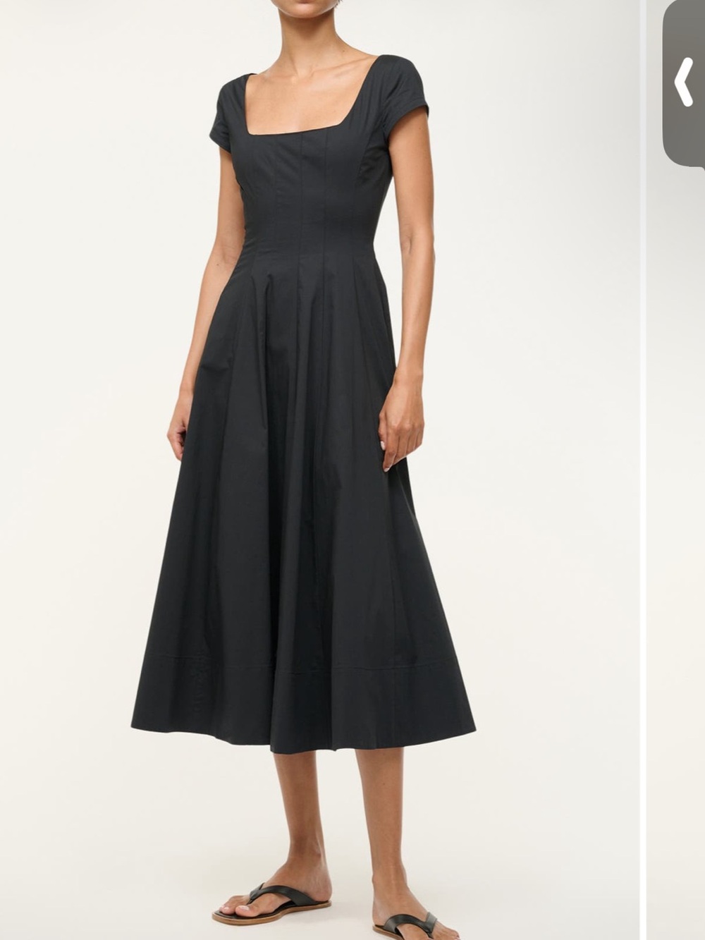 STAUD
Wells Stretch Cotton
Fit & Flare Midi Dress